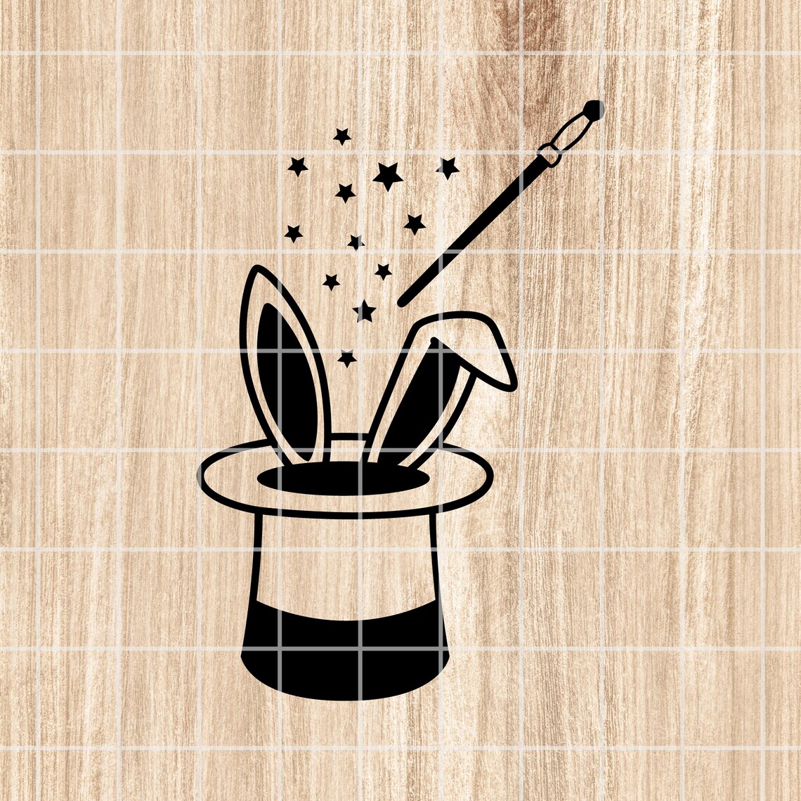 Wand And Rabbit Magic Hat SVG. Magic Hat Png. Magic Hat Cut File. Magic Hat Clipart ...