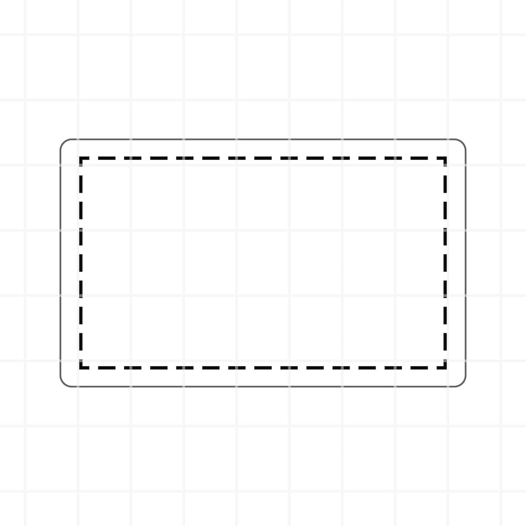 Leather Patch Svg. Hat Patch SVG. Rectangle Svg. Faux Stitch SVG. Blank