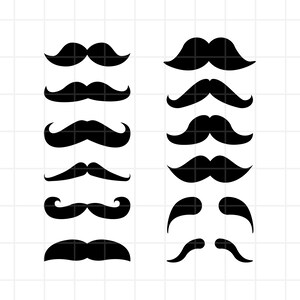 Mustache SVG, Moustache Cutting File, Mustache clipart, Moustach files, Mustache vinyl, Mustache Silhouette Svg clipart svg