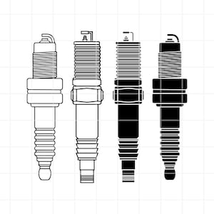 Spark plug SVG. Spark plug png. Spark plug clipart. Spark plug cut file. Spark plug cutting set. Spark plug cricut. Spark plug vector.