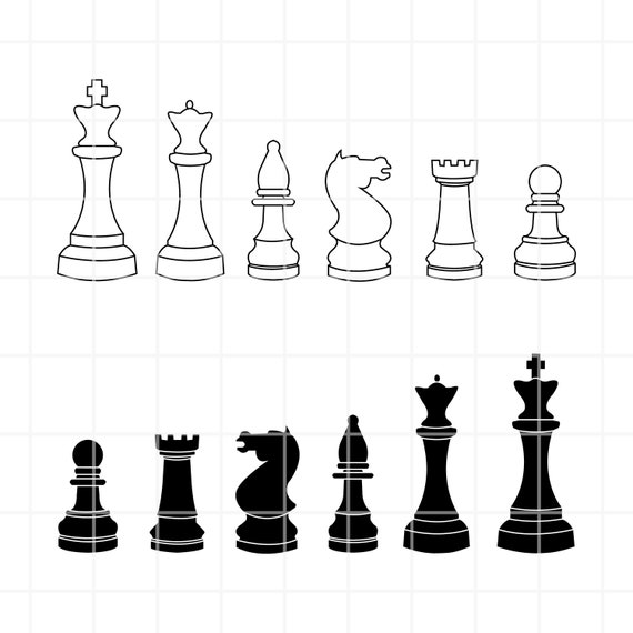 Chess SVG, Chess Pieces, Chess Pieces SVG Files, High Qualit