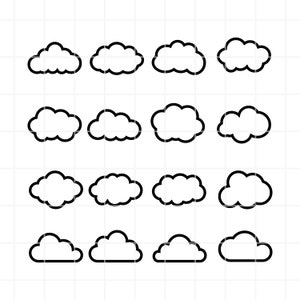 Nuvole giocattolo SVG. Nuvole giocattolo png. Clipart di nuvole giocattolo. Nuvola svg. Nuvola png. File di taglio cloud. Clipart cloud. Cloud cricut. Baby Clouds SVG.