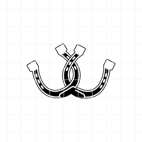 Double Horseshoe SVG Horseshoe SVG Horseshoe Clipart Double Etsy UK