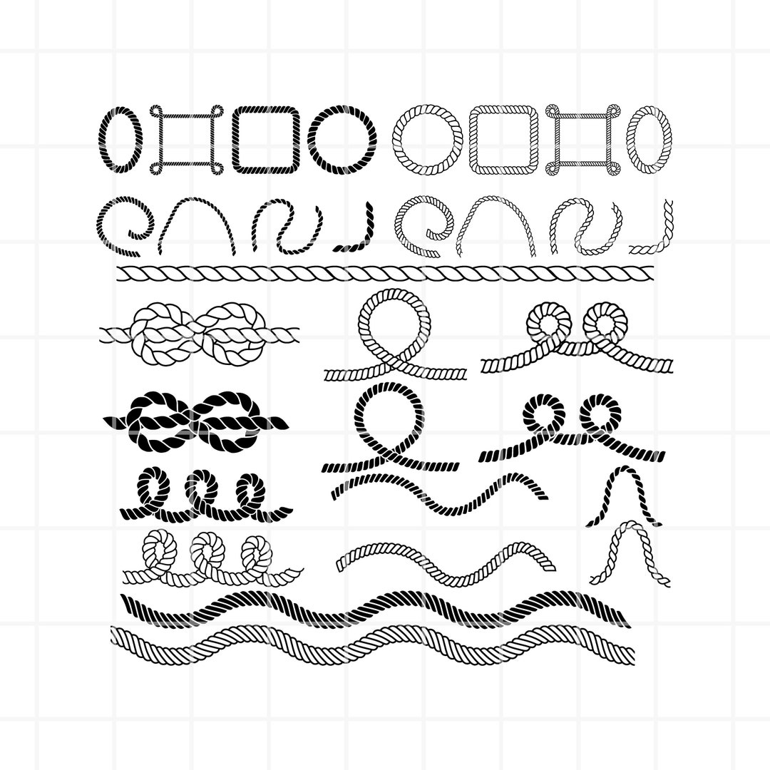 Rope SVG. Rope Frame Svg. Rope Clipart. Rope Png. Rope Cut File. Rope