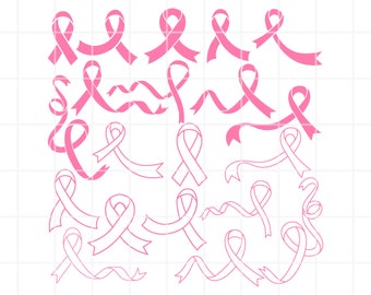 Awareness Ribbon SVG, Breast Cancer SVG, Cancer Ribbon SVG, Survivor Ribbon Svg, File For Cricut, For Silhouette, Cut File, Png, Svg