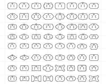 Bow Display Card SVG, PNG, AI, Clipart. Hair Clip Card Cut File (Digital Download)