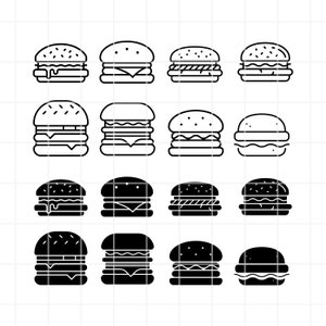 Burger svg. Hamburger svg. Burger png. Hamburger png. Burger clipart. Hamburger clipart. Burger cut file. Hamburger cut file. Burger cricut.