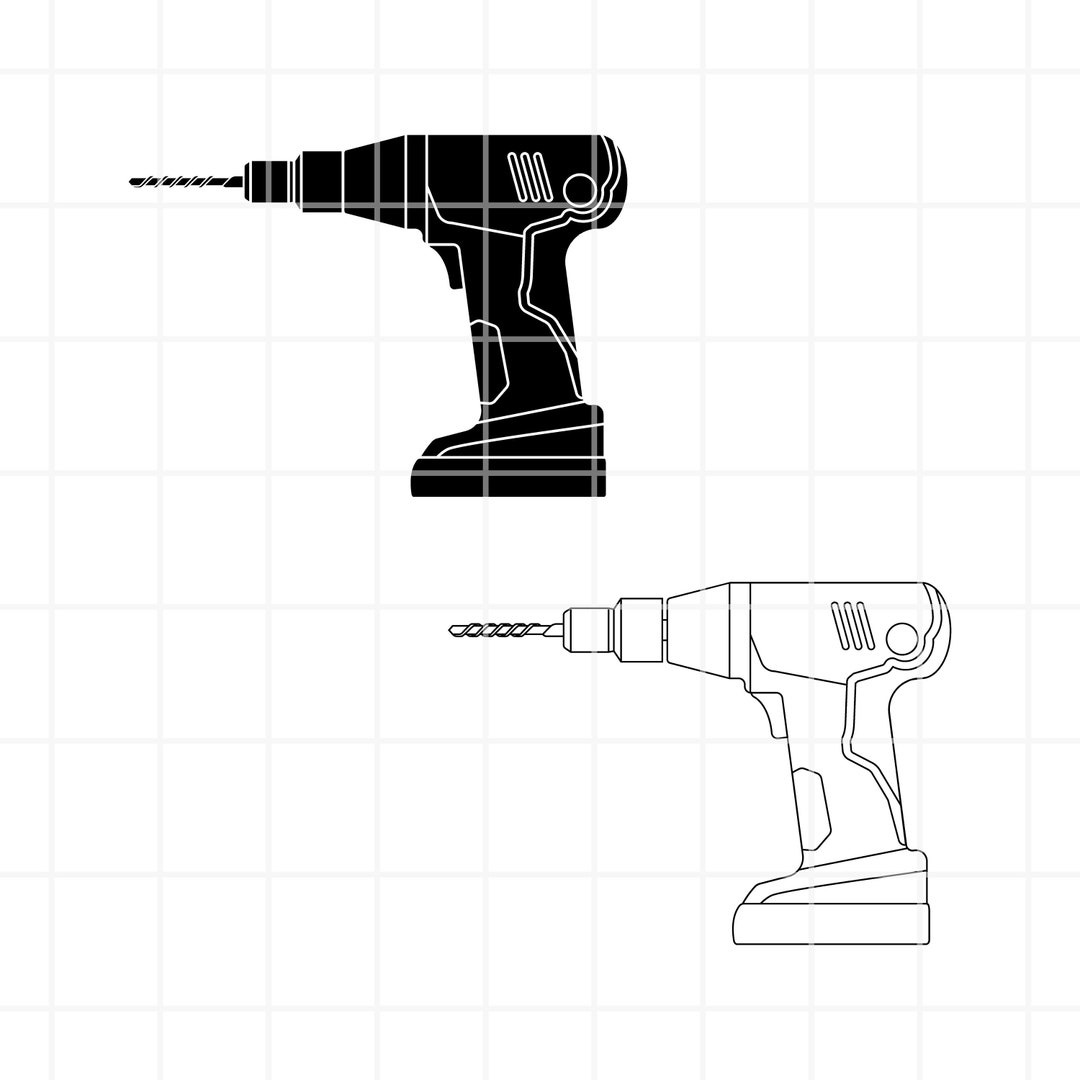 Drill SVG. Drill Png. Drill Clipart. Drill Cut File. Drill Cutting Set