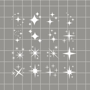 Sparkle SVG. Sparkle Silhouette - SVG Cut Files - Sparkle Bundle SVG - Sparkle Clipart- Sparkle Cut File- Sparkle Vector- Instant Download
