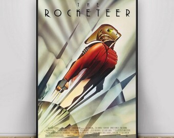 The Rocketeer Vintage Movie Giant Framed CANVAS PRINT A0 A1 A2 A3 A4 Sizes