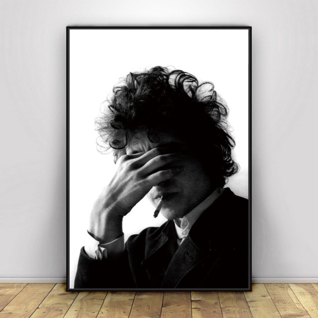 Bob Dylan Poster Bob Dylan Print Rock Music Poster Bob Dylan Wall Art ...