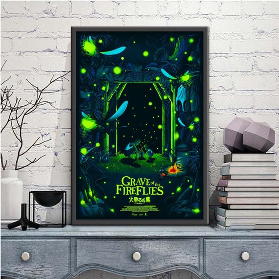 Grave of the Fireflies Movie Poster  Art Print for Sale by Donald