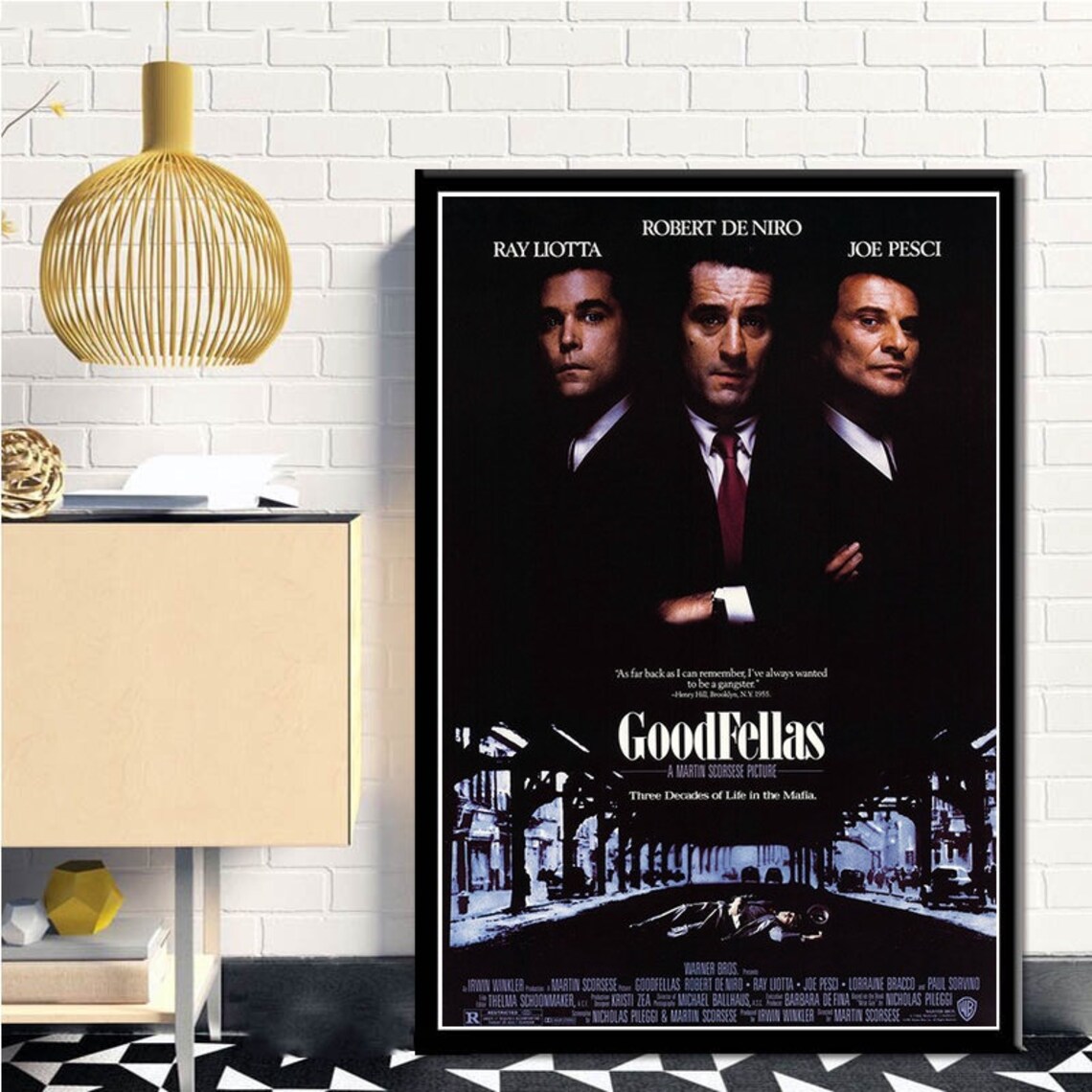 Goodfellas 1991 Vintage Movie Poster Wall Painting Retro Etsy