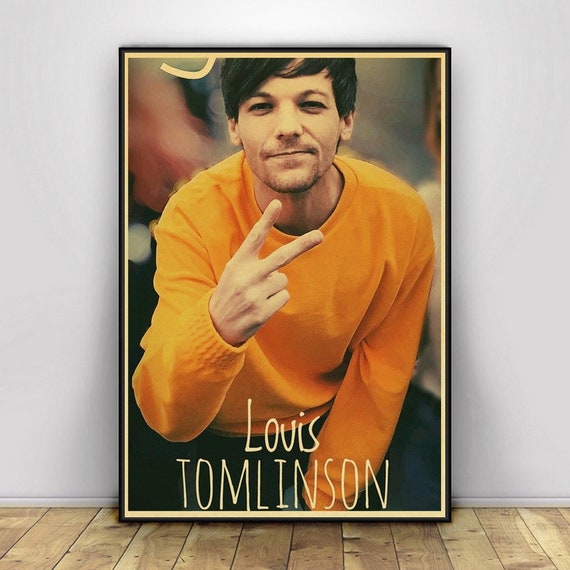 British Singer Louis Tomlinson Portrait HD Posters Prints 