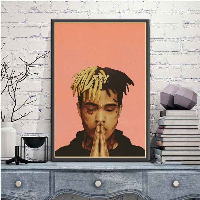XXXTentacion Poster American Rapper Retro Vintage Music Posters Wall