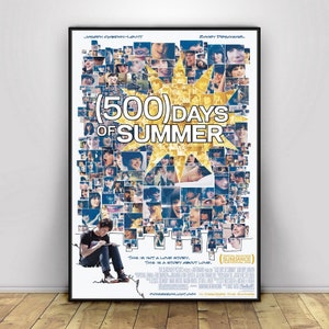 Buy 500 500 Days of Summer 500 Días Juntos Zooey Deschanel, Joseph  Gordon-levitt, 500 Days of Summer Poster Illustration Wall Art Print Online  in India 