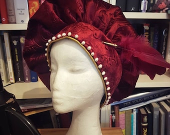 Boina renacentista con sombrero de LARP personalizado, hecha a pedido