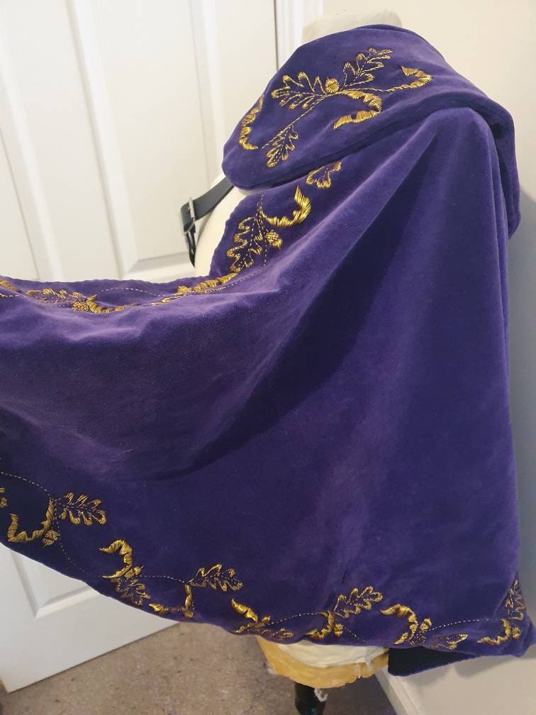 Custom Embroidered Short Half Cape/ Fencing Cape Made to Etsy