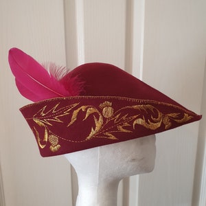 Custom Felt Medieval Hat/ Chapeau a Bec/ Bycocket/robin Hood Hat, Made ...