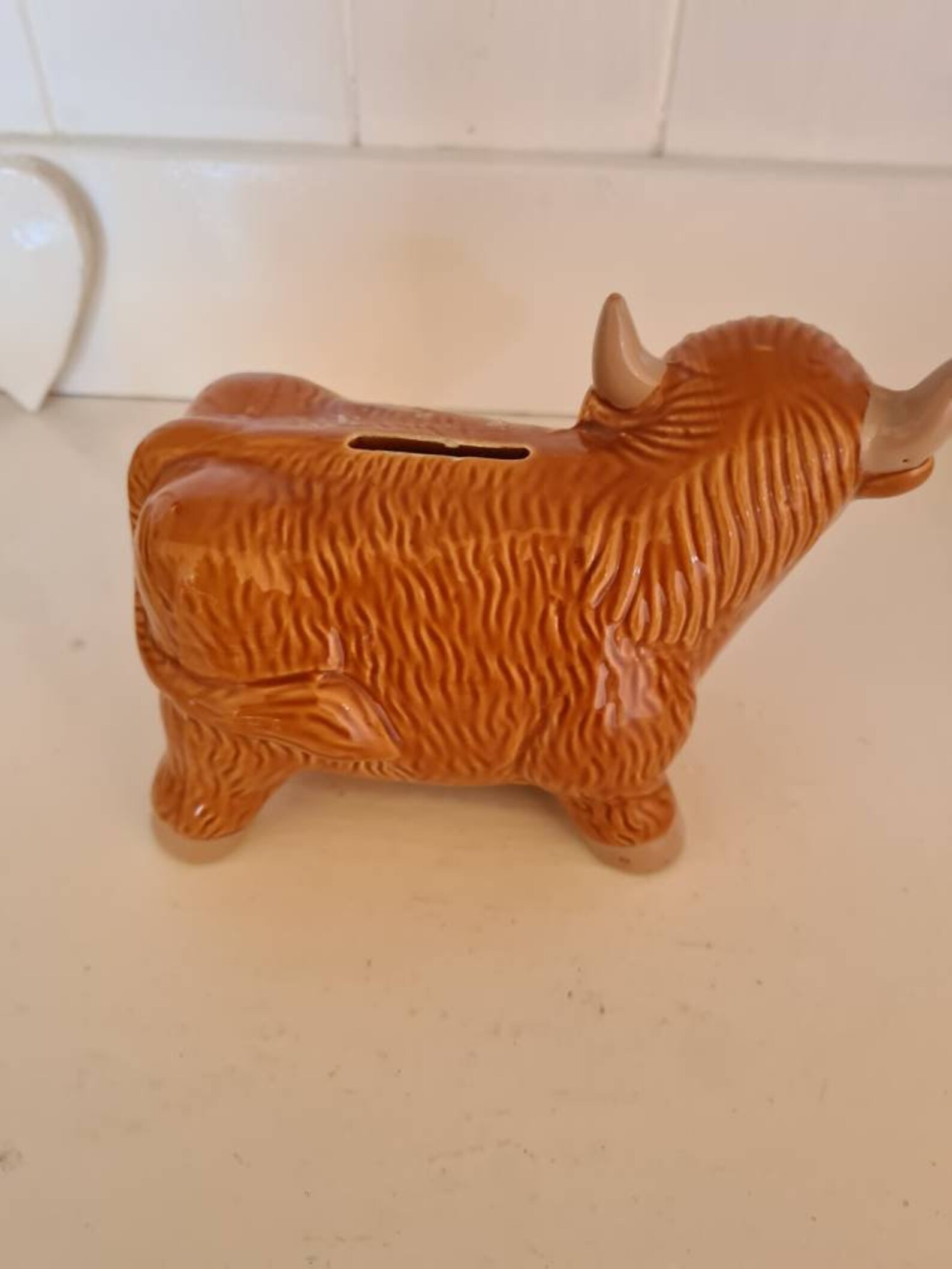 Hannah the Highland cow money box Etsy
