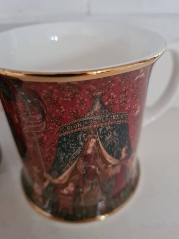 Tapestry cup and candle