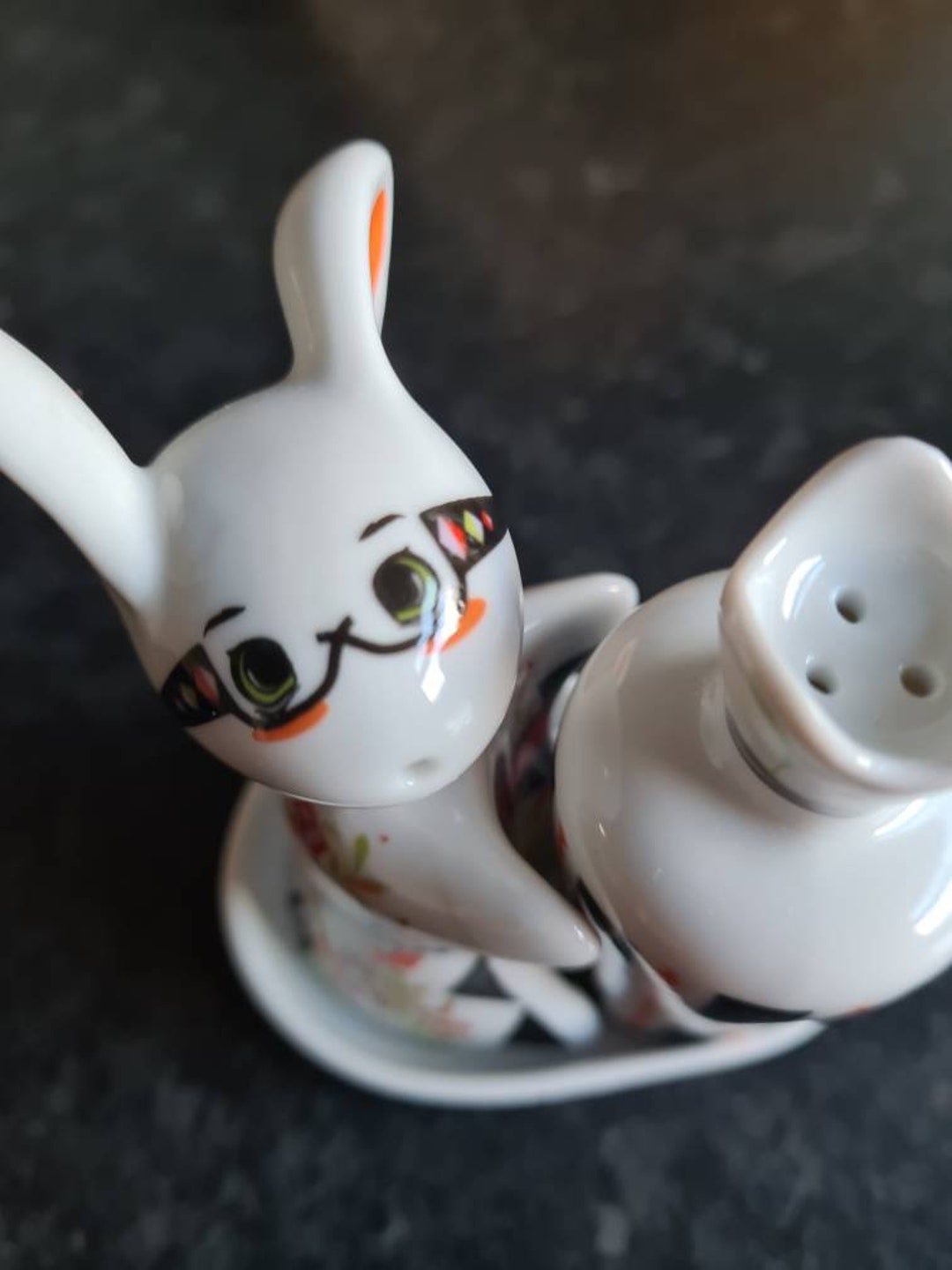 Rocking Rabbit Cruet Set Etsy