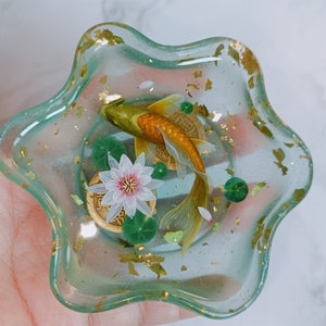 3D resin painting, resin stereoscopic painting, resin painting Koi, koi ornaments, 3D koi, collection art, painting gifts