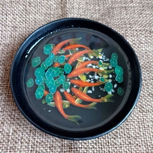 3D Resin Koi Painting: Stereoscopic Fish Pond Art (9.5cm)