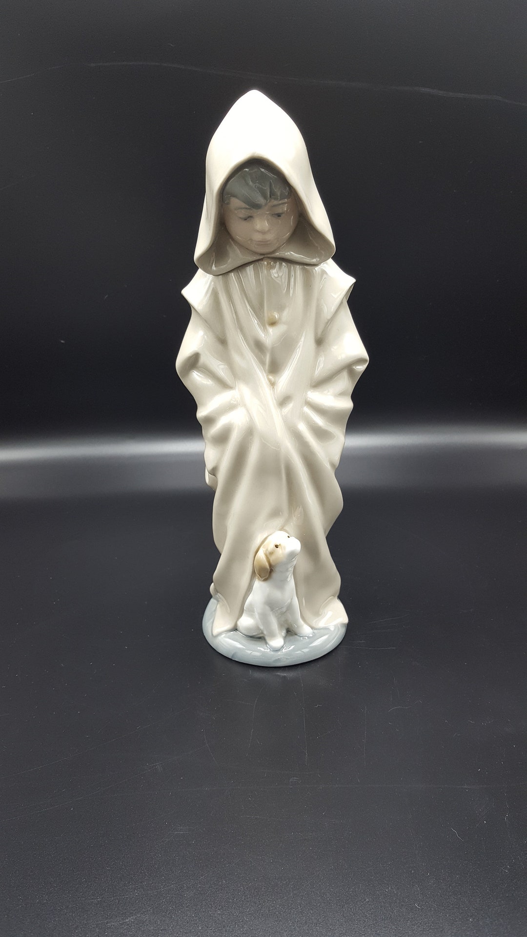 Vintage NAO Lladro Porcelain Figurine Boy With Dog 354 Rare Etsy