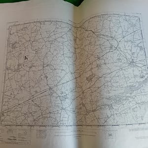 Vintage Landkarte von Irland, Landkarte, Limerick und Tipperary, Karte von Irland, maritimes Dekor