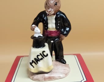 Vintage Royal Doulton Magician Bunnykins figurine, gift idea, home decor, Spring decor, Easter decor