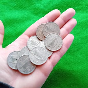 Vintage Set of Irish Forin Coins, Irish Memorabilia, 1951-1966