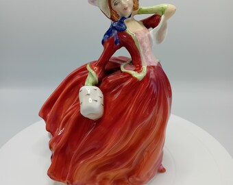 Vintage Royal Doulton Autumn Breeze Figurine HN1924, by Peggy Davies, gift idea, porcelain lady.