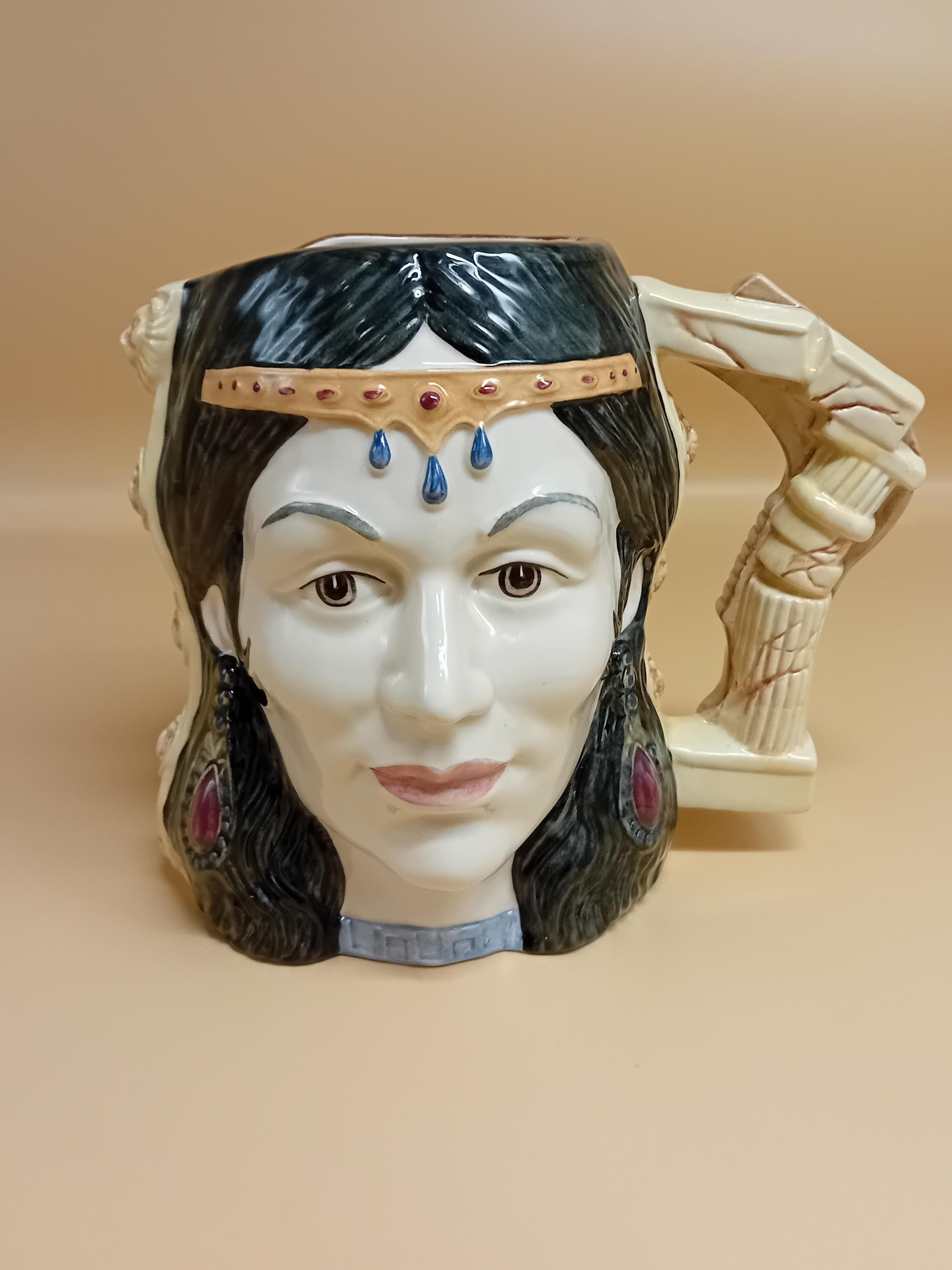 Vintage Samson and Delilah, Royal Doulton, Star Crossed Lovers, Double Faced Character Jug, gift idea, Valentine's day gift