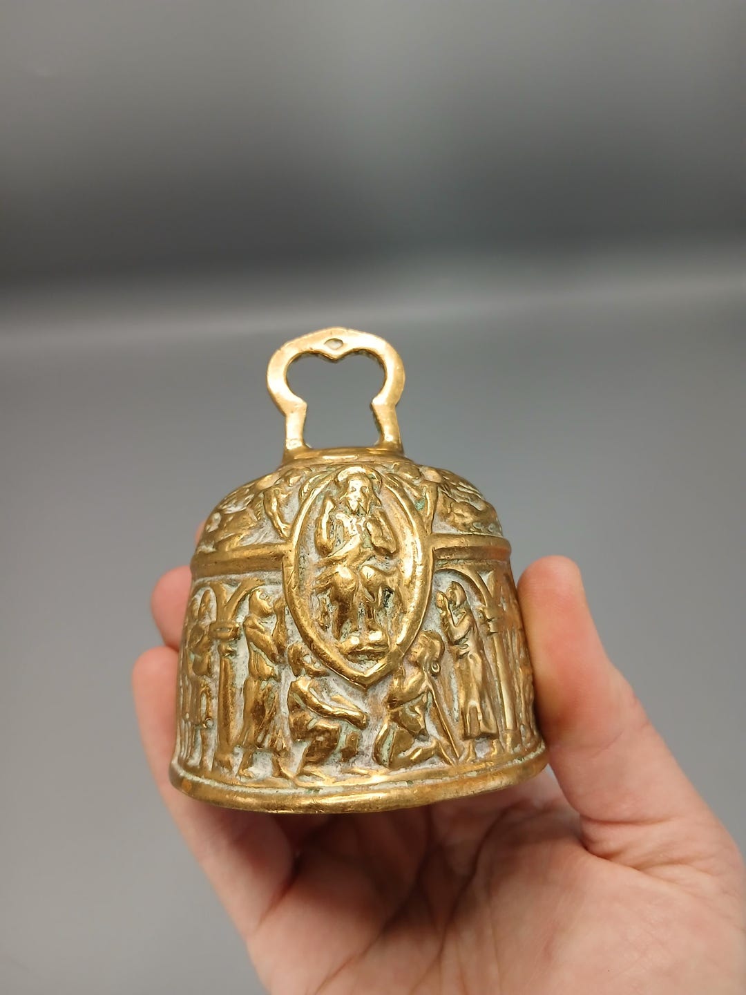 Antique Brass Ornate Sanctuary Bell , Gift Idea, Birthday Gift ...