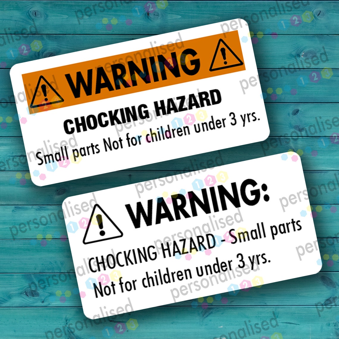 Choking Hazard Stickers Warning Labels 21x38mm Small Parts Etsy UK