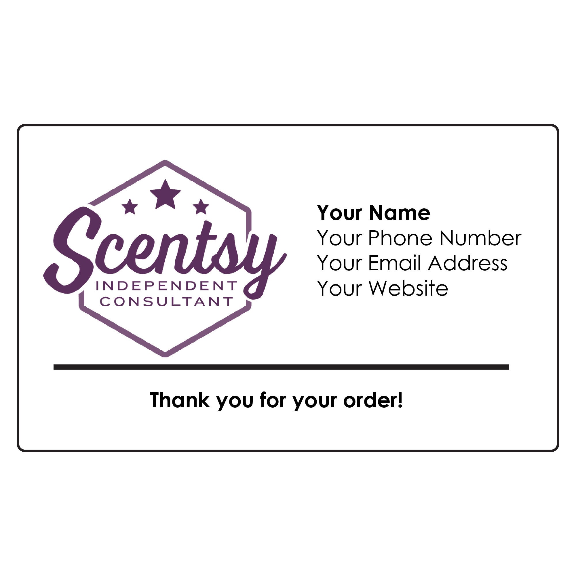Scentsy Stickers Personalised Labels For Consultants | Etsy