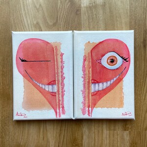 Us - ORIGINAL Watercolour Painting on Canvas