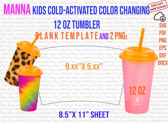 Kids Cups 12 Oz Two Tone Cold Drinking Cups 