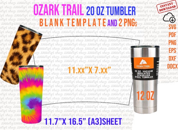 Ozark Trail 20oz Tumbler Template: Full Wrap Design (Digital Download)