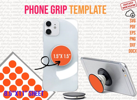 Phone Grip Template Phone Grip Svg Grip Svg Grip Template | Etsy