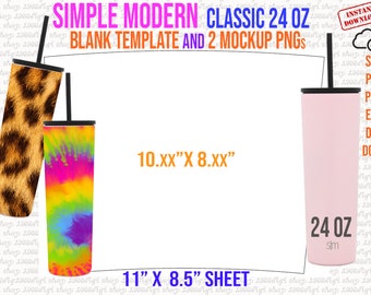 Personalized Simple Modern Classic 24 oz Tumbler – Custom Branding