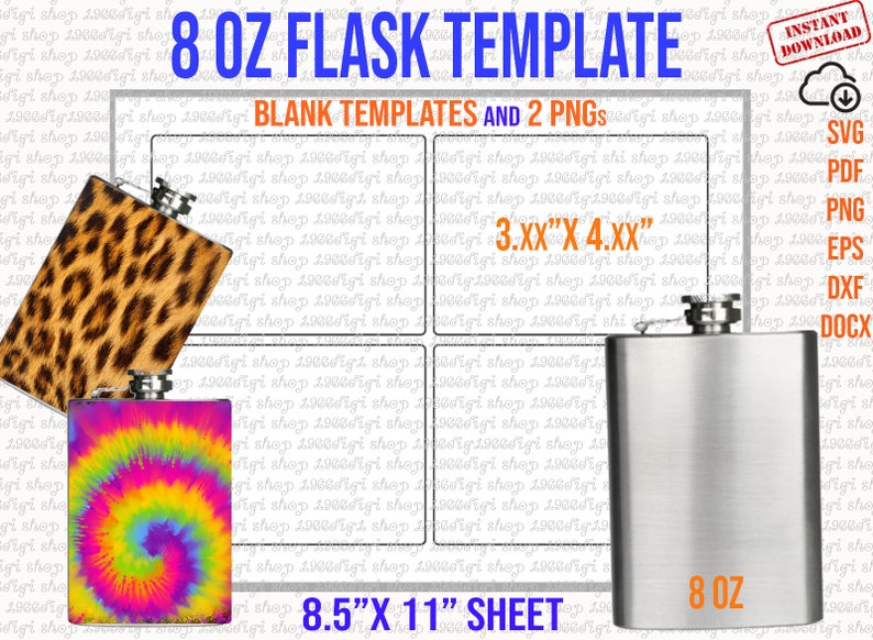 Flask Template, Bundle Flask Svg, Bundle Flask Template, Flask 5,6,7,8