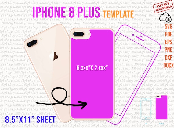 Iphone 8 Plus Svg Iphone 8 Plus Template Phone 8 Plus Svg - Etsy