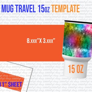 Becher Reisevorlage, Becher Reise 15 Unzen SVG für Sublimation, Becher SVG, Bechervorlage, Becherverpackung, Becher Reisevorlage, Becher Reisesteckbrief Pdf Docx Dxf