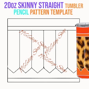 Pencil 20oz Skinny Straight Template, Tumbler Wrap Svg, Tumbler Template, 20 oz Skinny Tumbler Template, Pencil Svg, Tumbler Template Svg