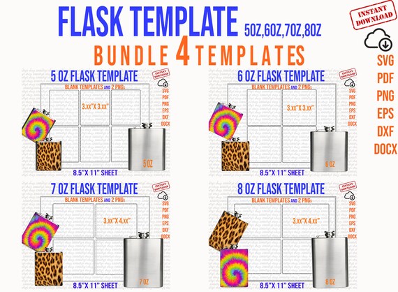 Flask Template Bundle Flask Svg Bundle Flask Template Flask - Etsy