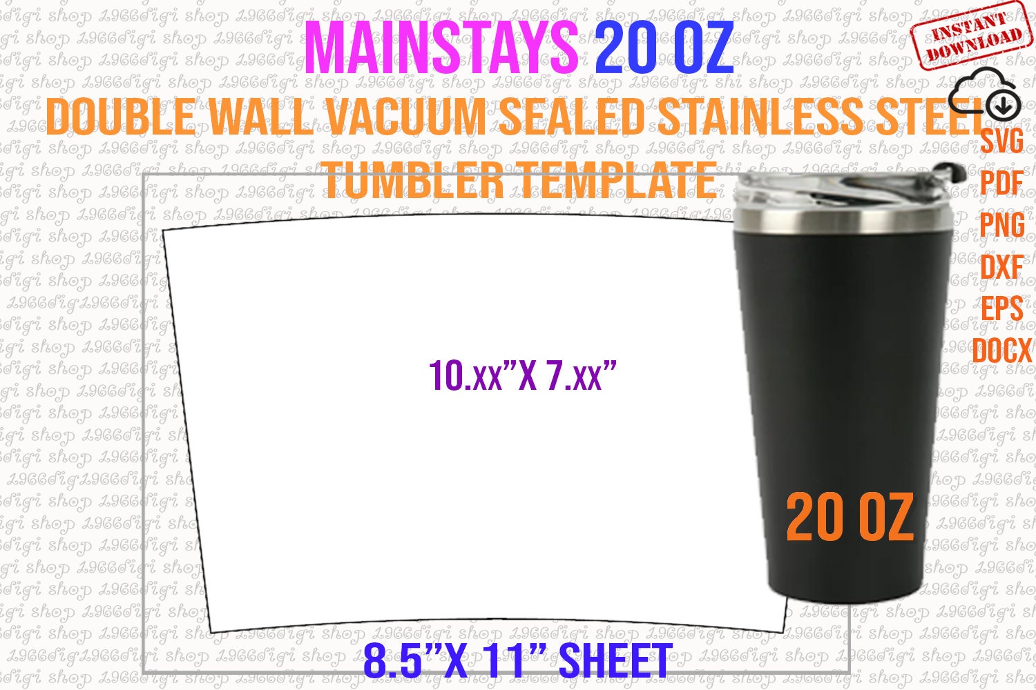 Mainstays Stainless Steel Double Wall Vacuum Sealed Tumbler - Black - 1 Each