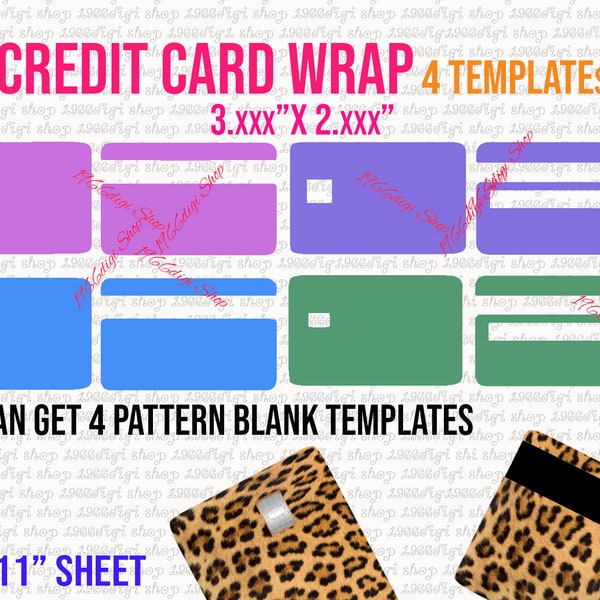 Credit Card Svg, Credit Card Wrap Template, Credit Card Label Template, Credit Card Wrapper Template, Credit Card Sticker Sublimation Svg