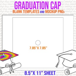 Graduation Cap Template: Blank Topper, SVG, DXF, EPS (Digital Download)